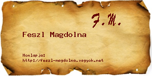 Feszl Magdolna névjegykártya